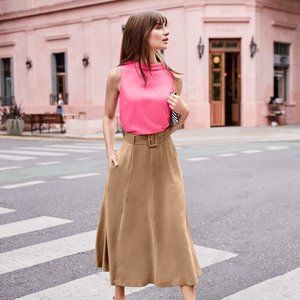 Adriana Top - Bright Camellia